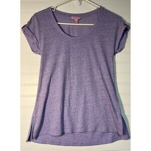 Lilly Pulitzer T Shirt Womens XXS - Comfy, soft Tabbed sleeves lavender Linen